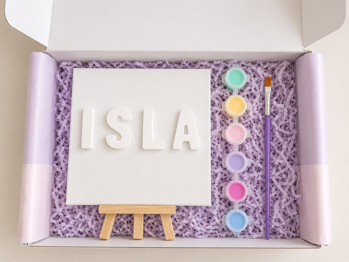 Personalised Kids’ Canvas Painting Kit